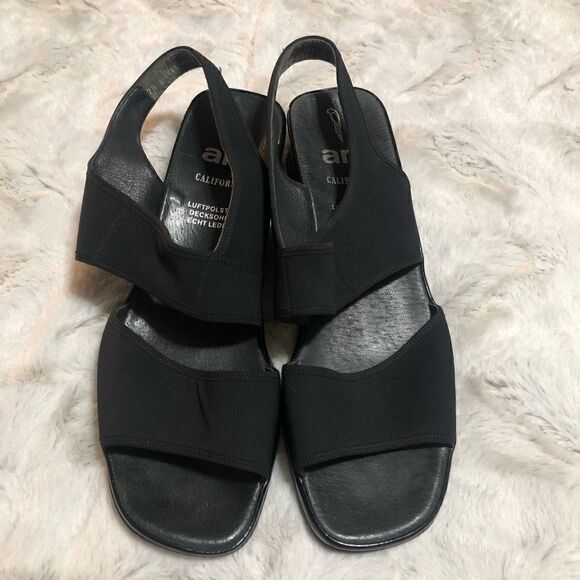 Ara Luftpolster made in Germany strappy mini wedge sandals size 7.5 - Picture 2 of 12